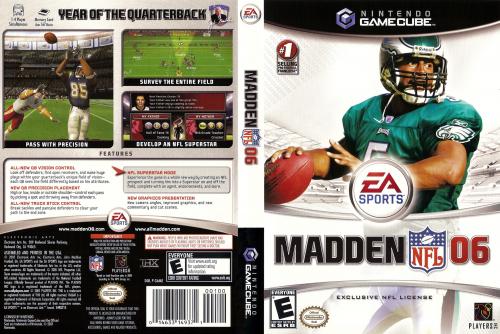 Madden NFL 06 (Europe) Cover - Click for full size image